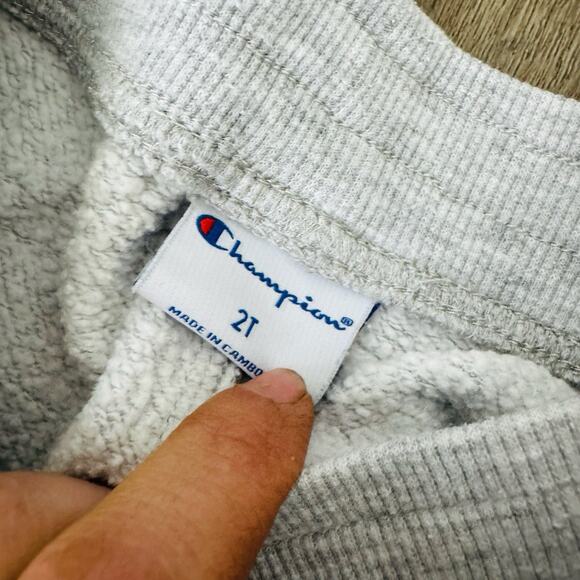 Champion Gray Sweatsuit 2 Piece Set Boys Size 2T - Picture 2 of 3